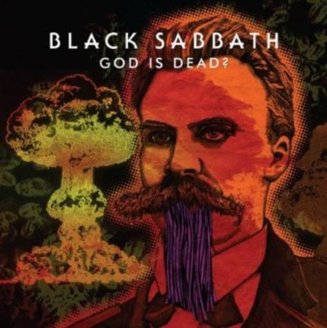 The cover for Black Sabbath's single: God is Dead?